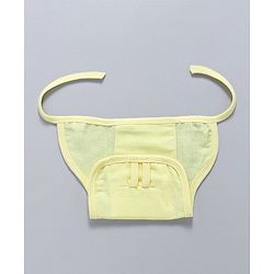 Babyhug Muslin Cloth Nappy Set of 5 Small - Lemon Yellow
