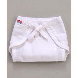 Babyhug Muslin Cloth Nappy Set of 5 Extra Small - White