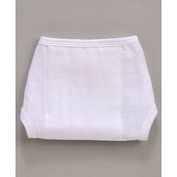 Babyhug Muslin Cloth Nappy Set of 5 Extra Small - White