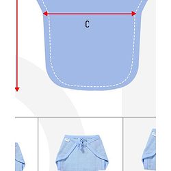 Babyhug Cotton Cloth Nappy Set of 5 Small - White