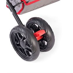 Babyhug Cosy Cosmo Stroller With Reversible Handle & Back Pocket - Bright Red