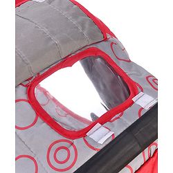 Babyhug Cosy Cosmo Stroller With Reversible Handle & Back Pocket - Bright Red