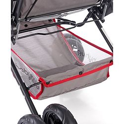 Babyhug Cosy Cosmo Stroller With Reversible Handle & Back Pocket - Bright Red