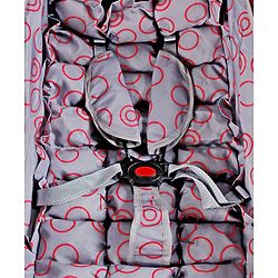Babyhug Cosy Cosmo Stroller With Reversible Handle & Back Pocket - Bright Red