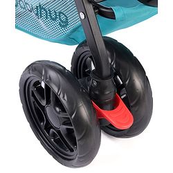 Babyhug Cocoon Stroller With Mosquito Net & Reversible Handle - Sea Green