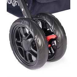 Babyhug Cocoon Stroller With Mosquito Net & Reversible Handle - Blue
