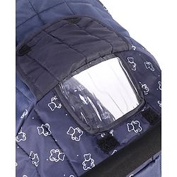Babyhug Cocoon Stroller With Mosquito Net & Reversible Handle - Blue