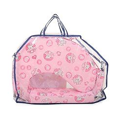 Babyhug Cotton Feeding Pillow Teddy & Hearts Print - Pink