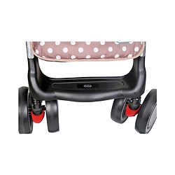 Babyhug Twinster Easy Foldable Twin Stroller with Adjustable Legrest - Coffee Brown