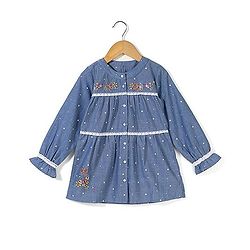 Bleeding Blue by Babyhug Full Sleeves Top Star Print - Blue