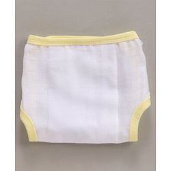 Babyhug 100% Cotton Cloth Nappies With Velcro Small Set Of 5 - Multicolor