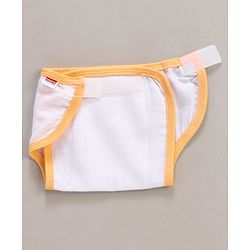 Babyhug 100% Cotton Cloth Nappies With Velcro Small Set Of 5 - Multicolor