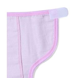 Babyhug Muslin Cloth Nappy Set of 5 Small - Solid Assorted Color