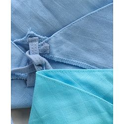 Babyhug 100% Cotton Triangle Cloth Nappies Small Set Of 5 - Multicolor