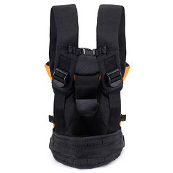 Babyhug Kangaroo Pouch 3 Way Baby Carrier Flexible Head Support - Orange & Black