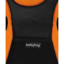 Babyhug Kangaroo Pouch 3 Way Baby Carrier Flexible Head Support - Orange & Black
