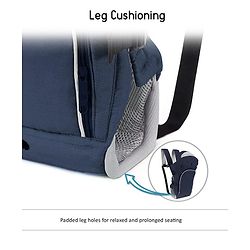 Babyhug Comfort Nest 3 Way Baby Carrier With Adjustable Infant Head Support - Navy