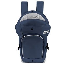 Babyhug Comfort Nest 3 Way Baby Carrier With Adjustable Infant Head Support - Navy