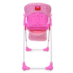 Babyhug Easy Diner High Chair With 5 Adjustable Heights & 3 Level Seat Recline - Pink