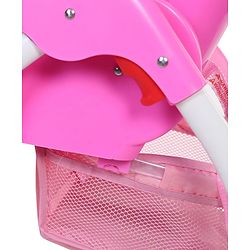 Babyhug Easy Diner High Chair With 5 Adjustable Heights & 3 Level Seat Recline - Pink