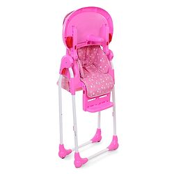 Babyhug Easy Diner High Chair With 5 Adjustable Heights & 3 Level Seat Recline - Pink