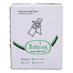 Babyhug Easy Diner High Chair With 5 Adjustable Heights & 3 Level Seat Recline - Pink