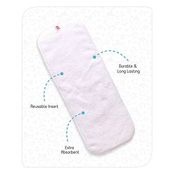 Babyhug Free Size Reusable Cloth Nappies With Insert - Red