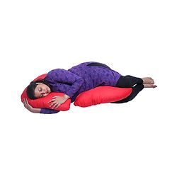 Babyhug C Shape Maternity Pillow - Red