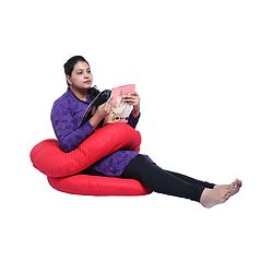 Babyhug C Shape Maternity Pillow - Red