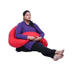 Babyhug C Shape Maternity Pillow - Red