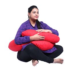 Babyhug C Shape Maternity Pillow - Red