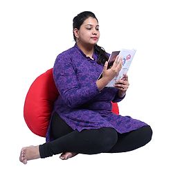 Babyhug C Shape Maternity Pillow - Red
