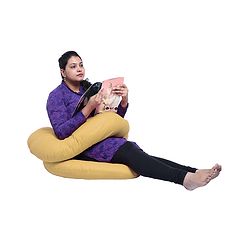 Babyhug C Shape Maternity Pillow - Beige