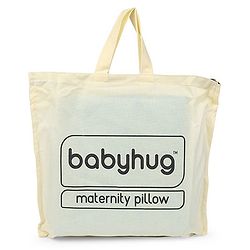 Babyhug Maternity Wedge Pillow With Quilted Cover - Blue