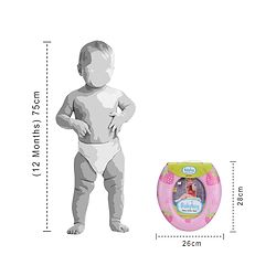 Babyhug Soft Cushioned Baby Potty Seat Strawberry Print - Pink