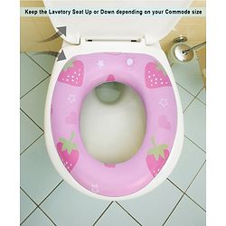 Babyhug Soft Cushioned Baby Potty Seat Strawberry Print - Pink