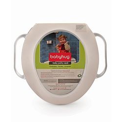 Babyhug Potty Seat With Handle Football Print - Light Brown
