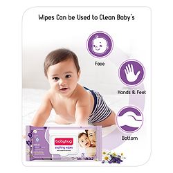 Babyhug 98% Water Soothing Lavender & Chamomile Baby Wet Wipes - 72 Pieces