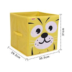 Babyhug Storage Bin Tiger Print - Yellow