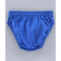 Babyhug 100% Cotton Briefs Multiprint Pack of 3 - White Blue