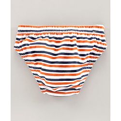 Babyhug 100% Cotton Briefs Pack of 3 - Orange White