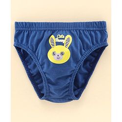 Babyhug 100% Cotton Briefs Pack of 3 - Blue Grey