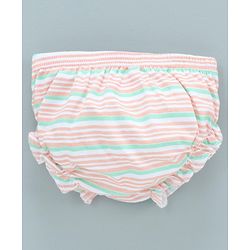 Babyhug 100% Cotton Bloomer Striped & Butterfly Print Pack of 3 - Pink