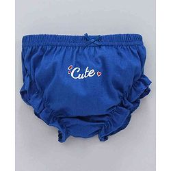 Babyhug 100% Cotton Bloomers Pack of 3 - Navy Blue