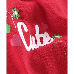 Babyhug 100% Cotton Bloomers Multiprint Pack of 3 - White Red