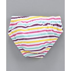 Babyhug 100% Cotton Brief Polka Dot Print Pack of 3 - White Blue