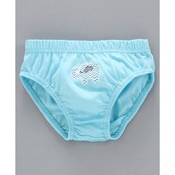 Babyhug 100% Cotton Brief Polka Dot Print Pack of 3 - White Blue