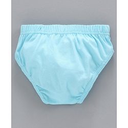 Babyhug 100% Cotton Brief Polka Dot Print Pack of 3 - White Blue
