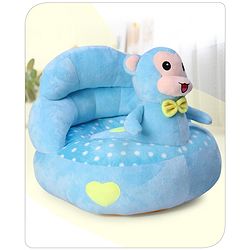 Babyhug Plush Kids Monkey Sofa Chair (Colour May Vary)