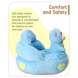 Babyhug Plush Kids Monkey Sofa Chair (Colour May Vary)